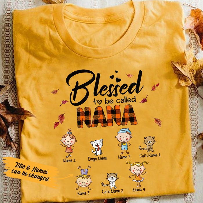 Personalized Grandma Fall T Shirt AG146 30O36 1