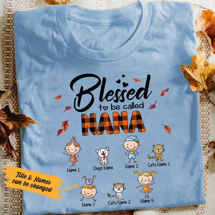 Personalized Grandma Fall T Shirt AG146 30O36 1