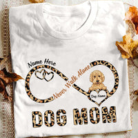 Personalized Dog Mom Infinity Heart T Shirt AG144 95O53 thumb 1