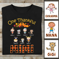Personalized Mom Grandma Thankful Fall T Shirt AG143 30O53 thumb 1