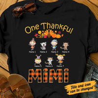 Personalized Mom Grandma Thankful Fall T Shirt AG143 30O53 thumb 1