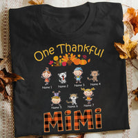 Personalized Mom Grandma Thankful Fall T Shirt AG143 30O53 thumb 1