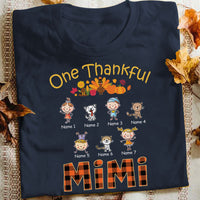 Personalized Mom Grandma Thankful Fall T Shirt AG143 30O53 thumb 1