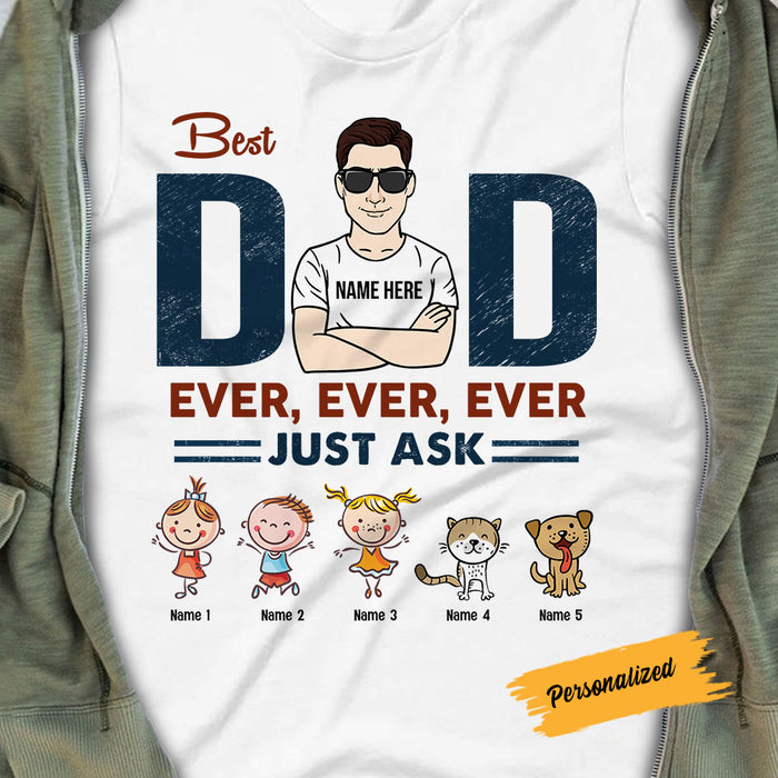 Personalized Dad Grandpa T Shirt AG145 26O58 1