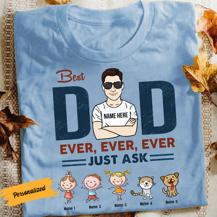 Personalized Dad Grandpa T Shirt AG145 26O58 1