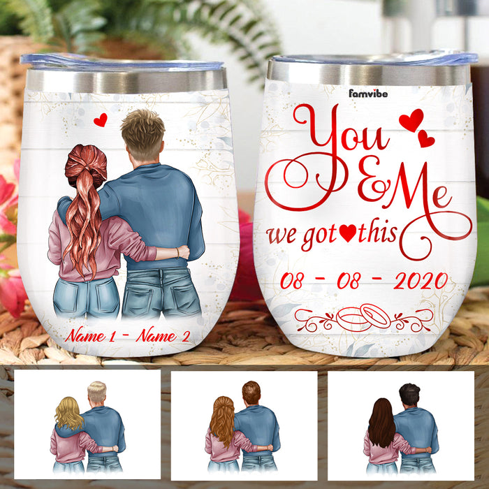 Personalized Couple Wine Tumbler AG172 26O36 1