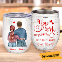 Personalized Couple Wine Tumbler AG172 26O36 thumb 1