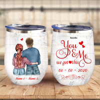 Personalized Couple Wine Tumbler AG172 26O36 thumb 1