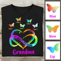 Personalized Grandma Infinity Heart T Shirt AG171 95O34 thumb 1