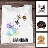 Personalized Dog Mom Dandelion T Shirt AG172 95O34 1