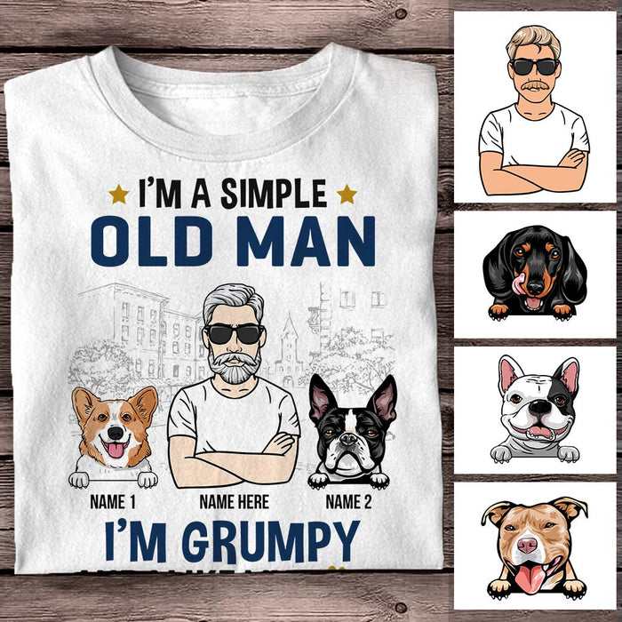 Personalized Dog Dad T Shirt AG172 26O58 1