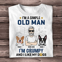 Personalized Dog Dad T Shirt AG172 26O58 thumb 1