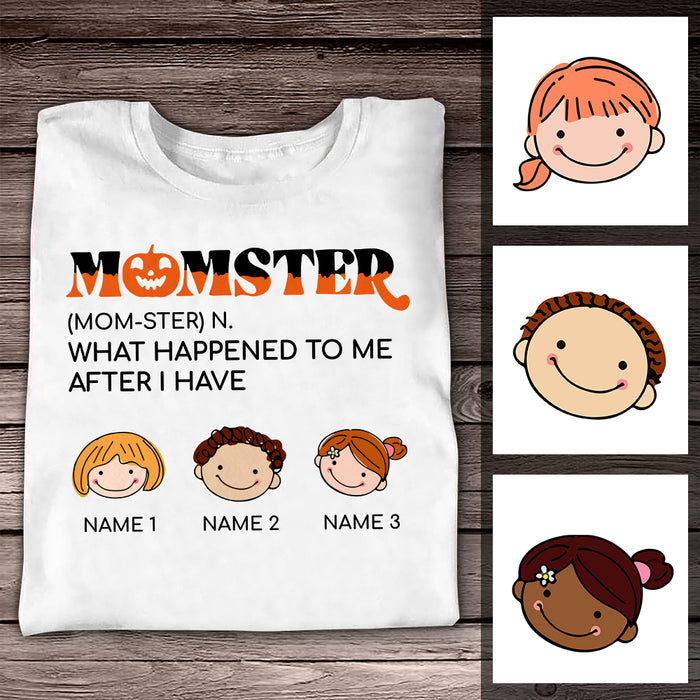 Personalized  Funny Momster Halloween T Shirt AG171 85O36 1