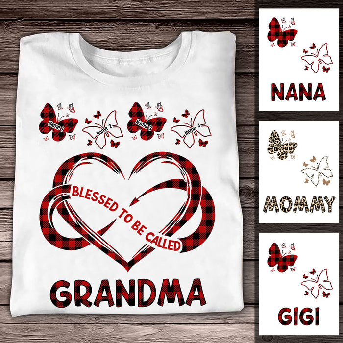 Personalized Blessed To Be Called Mom Grandma T Shirt AG173 30O53 1