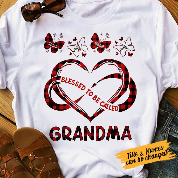 Personalized Blessed To Be Called Mom Grandma T Shirt AG173 30O53 1