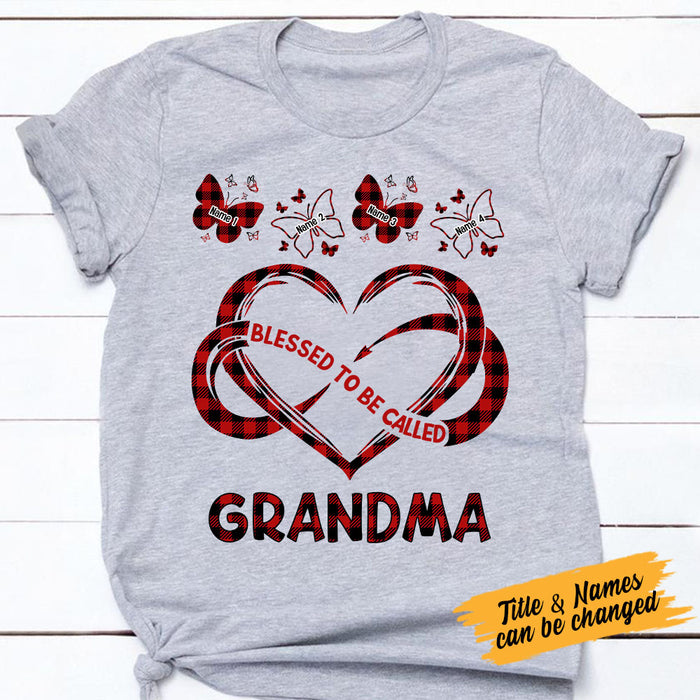 Personalized Blessed To Be Called Mom Grandma T Shirt AG173 30O53 1