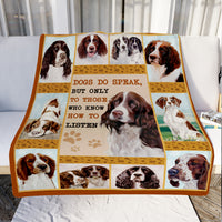 Springer Spaniel Dog Fleece Blanket MR0503 71O56 thumb 1
