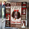 Springer Spaniel Dog Fleece Blanket MR0501 68O52 1