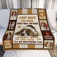 Springer Spaniel Dog Fleece Blanket MR0601 70O43 thumb 1