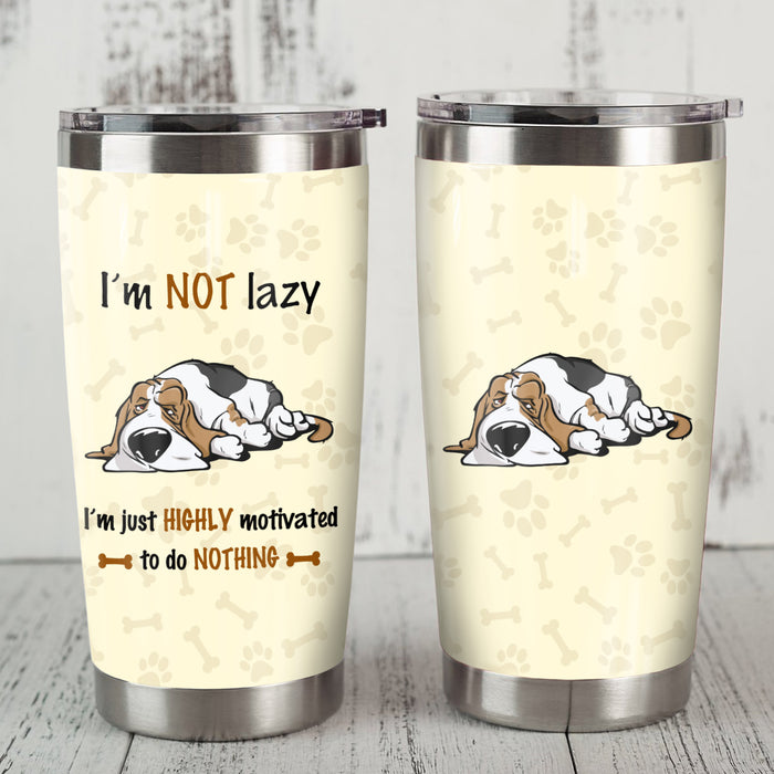 Basset Hound Dog Steel Tumbler MR0704 69O49 1
