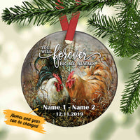 Personalized Chicken Couple Be My Always  Ornament SB142 67O57 thumb 1