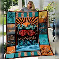 Lake Day Sun Rays Fleece Blanket JN241 30O36 thumb 1