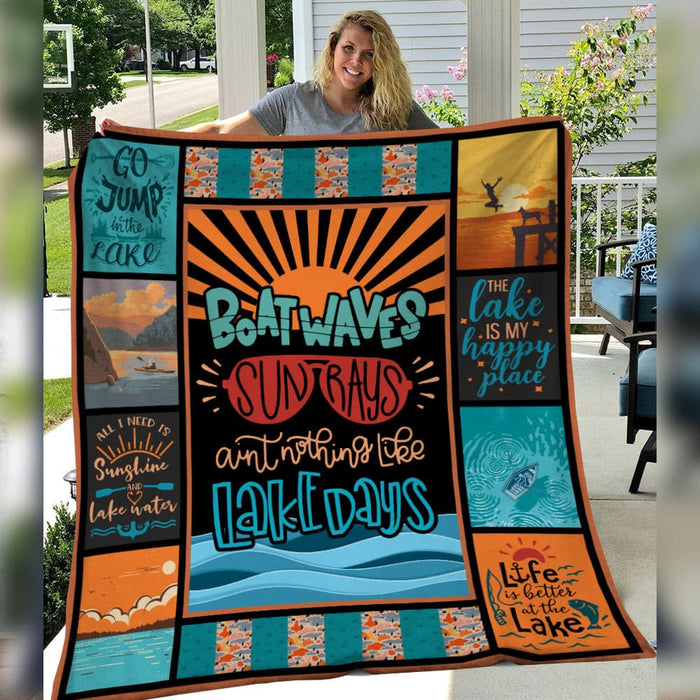 Lake Day Sun Rays Fleece Blanket JN241 30O36 1