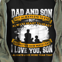 Dad And Son Heart To Heart T Shirt  DB222 30O36 thumb 1