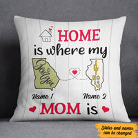Personalized Home Is Long Distance  Pillow SB2443 30O47 (Insert Included) thumb 1