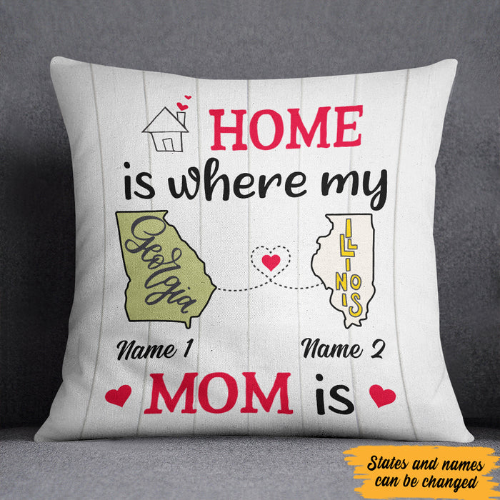 Personalized Home Is Long Distance  Pillow SB2443 30O47 (Insert Included) 1