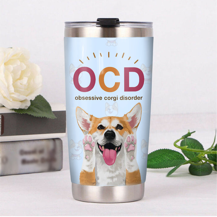 Corgi Dog Steel Tumbler MR1202 68O43 1