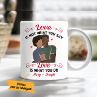Personalized BWA Couple Love Is Mug AG271 73O36 thumb 1