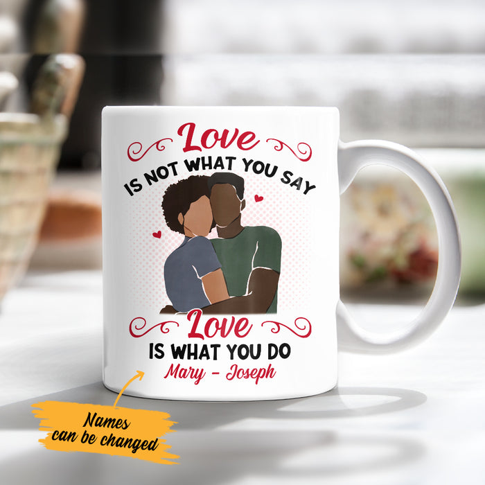 Personalized BWA Couple Love Is Mug AG271 73O36 1