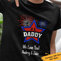 Personalized #1 Daddy Flag T Shirt JN41 81O57 thumb 1