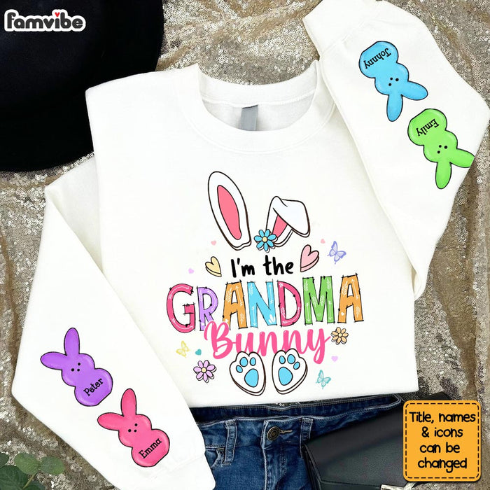 Personalized Easter Gift For Nana I Am The Grandma Bunny Unisex Sleeve Printed Standard Sweatshirt 31607 1