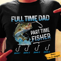 Personalized Full Time Dad Grandpa Fishing T Shirt AP231 30O34 thumb 1