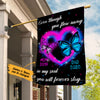 Personalized Memorial Mom Dad Butterfly Garden Flag JL114 85O36 1