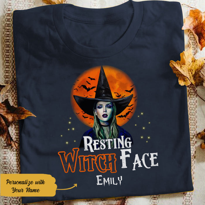 Personalized Resting Witch Face Halloween T Shirt JL141 29O58 1