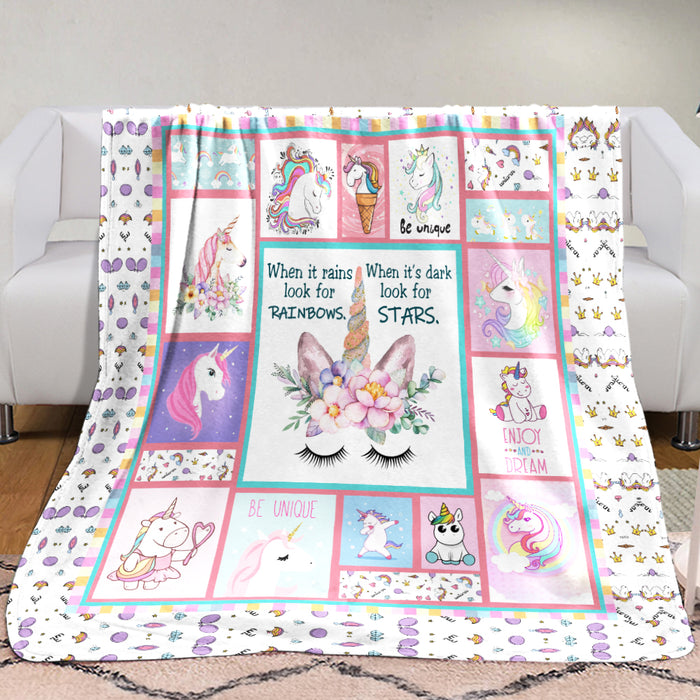 Unicorn F2306 84O41 Fleece Blanket 1