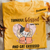 Personalized Thankful Blessed Cat Obsessed  Fall T Shirt AG172 85O34 1