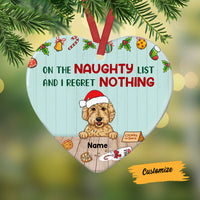 Personalized Christmas Dog Heart Ornament AG175 26O58 thumb 1