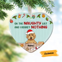 Personalized Christmas Dog Heart Ornament AG175 26O58 thumb 1