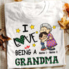 Personalized I Love Being A Mom Grandma T Shirt AG179 95O53 1