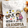 Personalized I Love Being A Mom Grandma T Shirt AG179 95O53 1