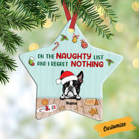 Personalized Christmas Dog Star Ornament AG176 26O58 thumb 1