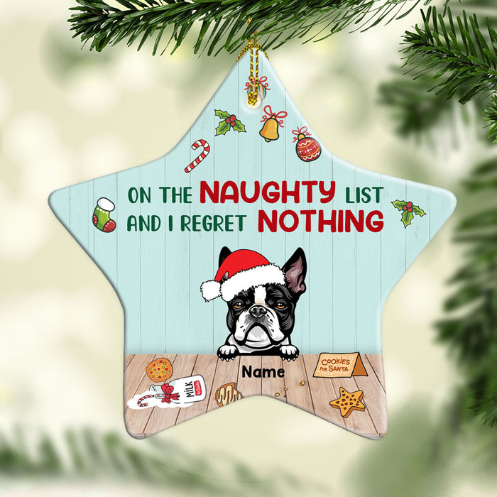Personalized Christmas Dog Star Ornament AG176 26O58 1