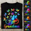 Personalized Grandma Butterflies T Shirt AG176 30O47 1