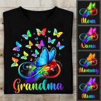 Personalized Grandma Butterflies T Shirt AG176 30O47 thumb 1
