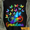 Personalized Grandma Butterflies T Shirt AG176 30O47 1