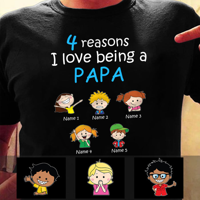 Personalized Grandpa Dad Grandma Mom T Shirt AG179 87O57 1